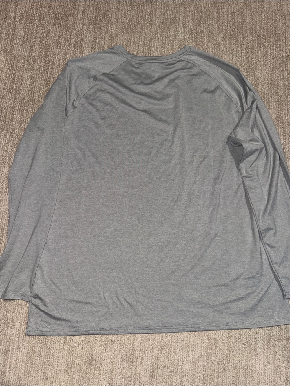 Quince Mens XXL Heather Gray Flowknit Breeze Performance Long Sleeve Athletic T - Picture 10 of 10